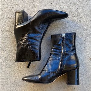 ZARA Faux Leather Booties